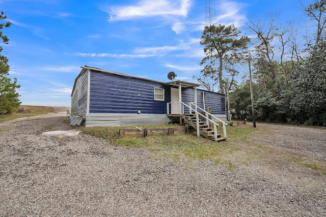 view of manufactured / mobile home