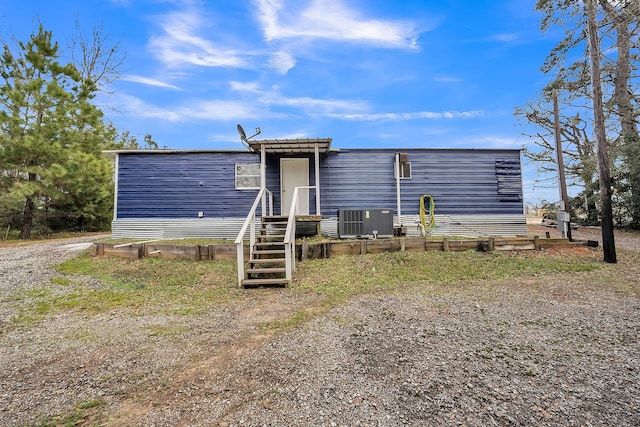 manufactured / mobile home with central AC