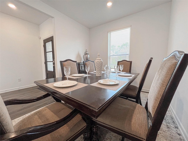 dining room featuring hardwood / wood-style flooring