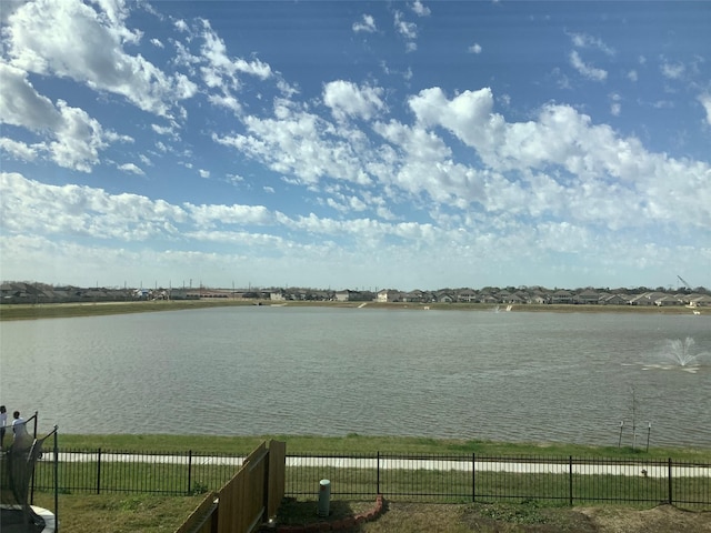 view of water feature