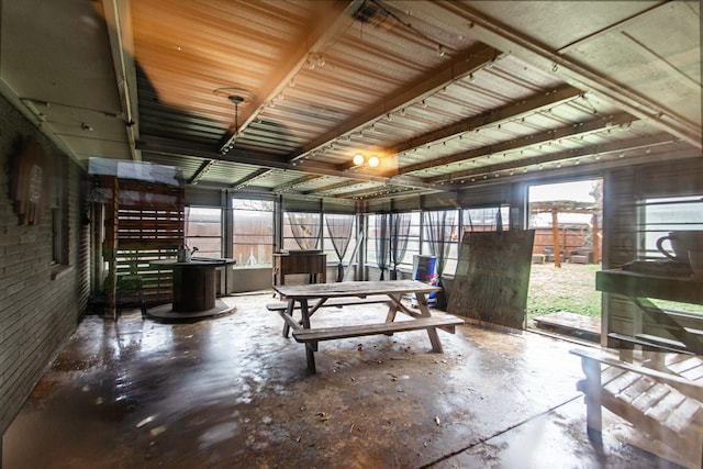 view of sunroom / solarium