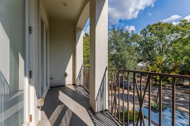 view of balcony