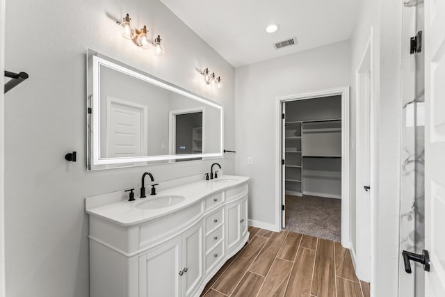 bathroom with vanity