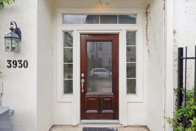 view of entrance to property