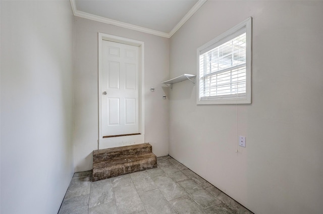 washroom with ornamental molding