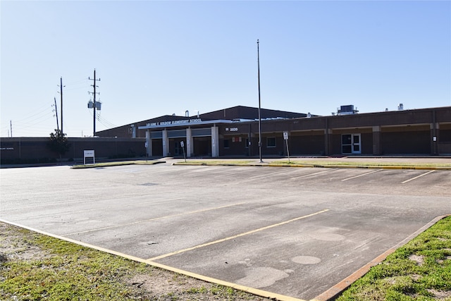 view of parking / parking lot