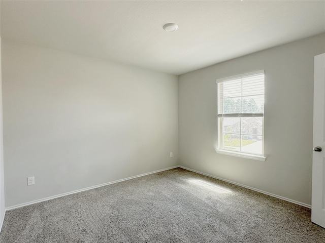 spare room featuring carpet flooring