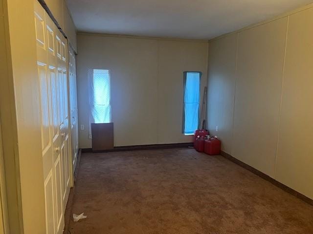 view of carpeted empty room