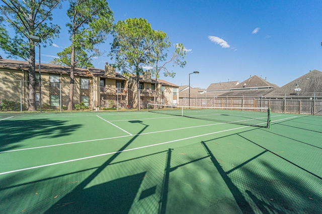 view of tennis court