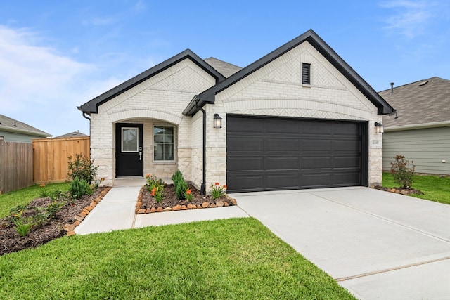 26240 Astral Way, La Marque, TX 77568 - view of front of house featuring a garage, driveway, and stone siding