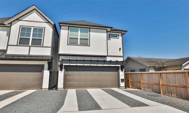 view of front of house featuring a garage