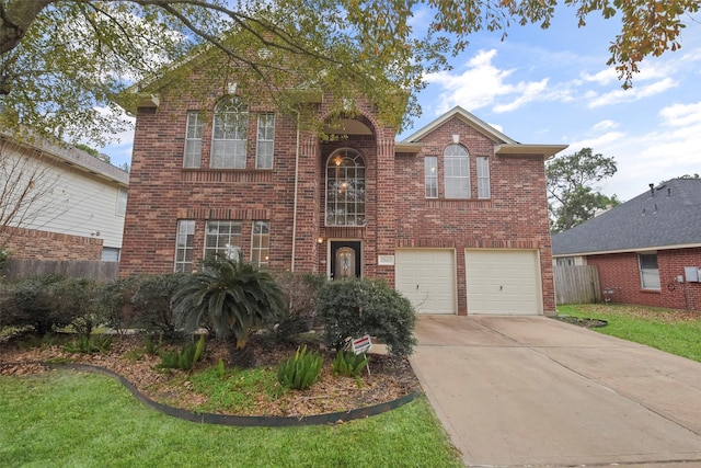 front facade featuring a garage