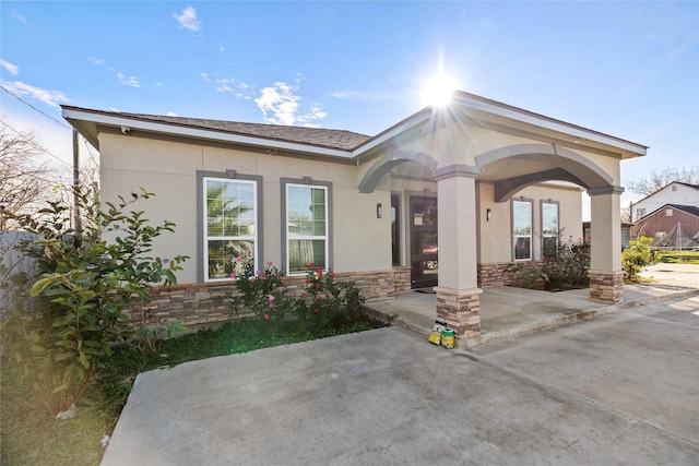 view of ranch-style home