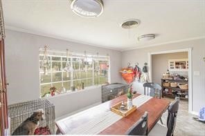 view of dining area