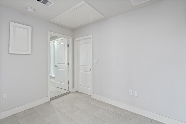 view of tiled empty room