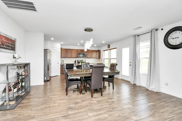 view of dining space