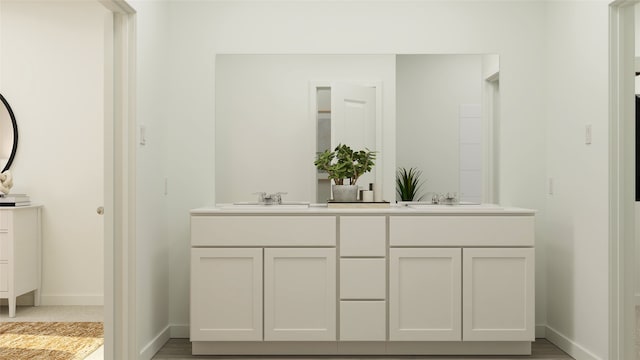 bathroom with vanity