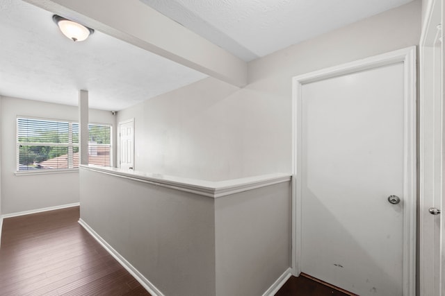 1711 Village Court Ln, Rosenberg, TX 77471 - hallway featuring baseboards and dark wood-type flooring