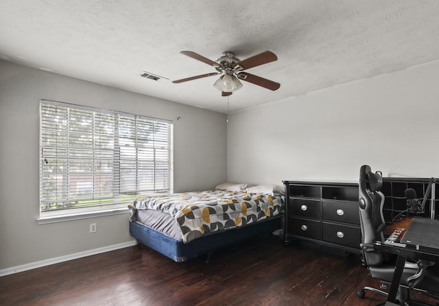 1711 Village Court Ln, Rosenberg, TX 77471 - bedroom featuring hardwood / wood-style floors, baseboards, visible vents, and multiple windows