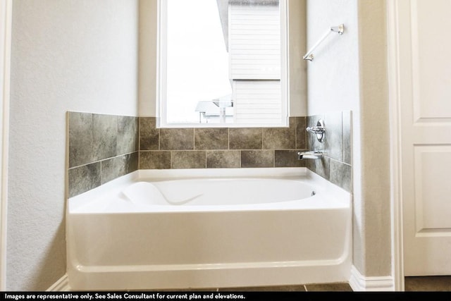 bathroom featuring a bathing tub