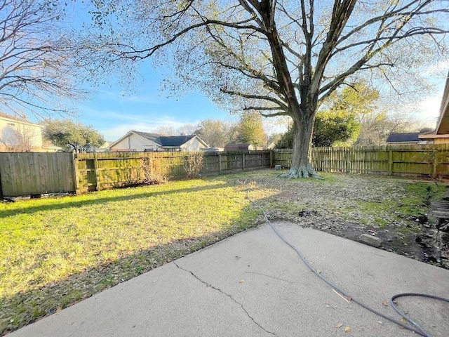 view of yard featuring a patio