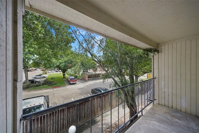 view of balcony