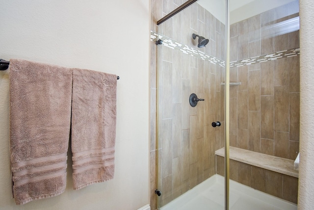 bathroom with walk in shower