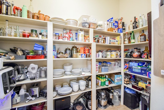 view of pantry