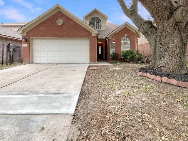 front facade featuring a garage