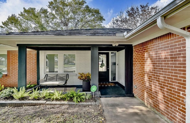8614 Linkpass Ln, Houston, TX 77025 - property entrance featuring brick siding and covered porch