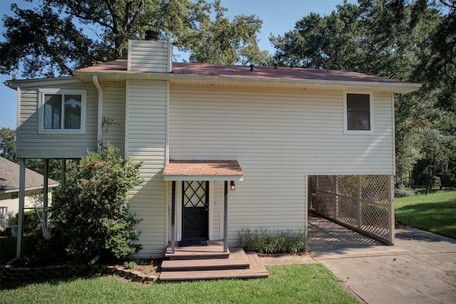 view of back of property