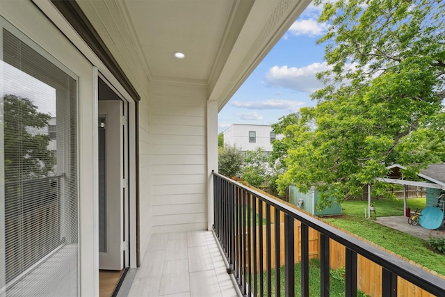 view of balcony