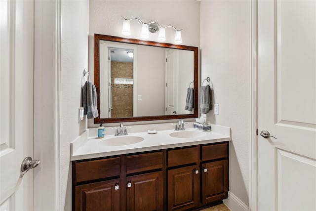 bathroom with vanity