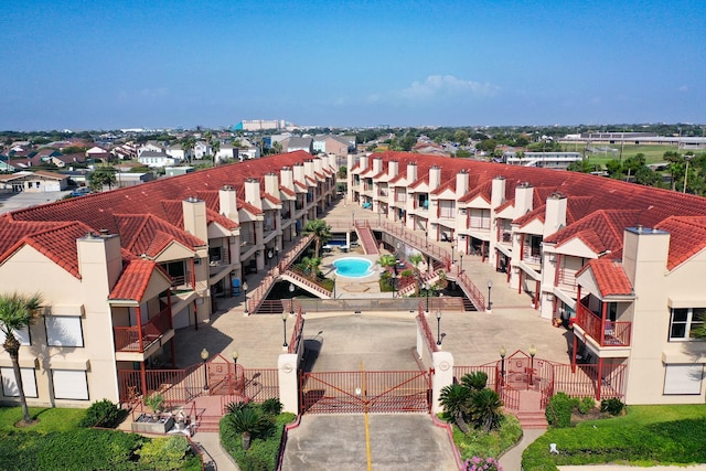 birds eye view of property