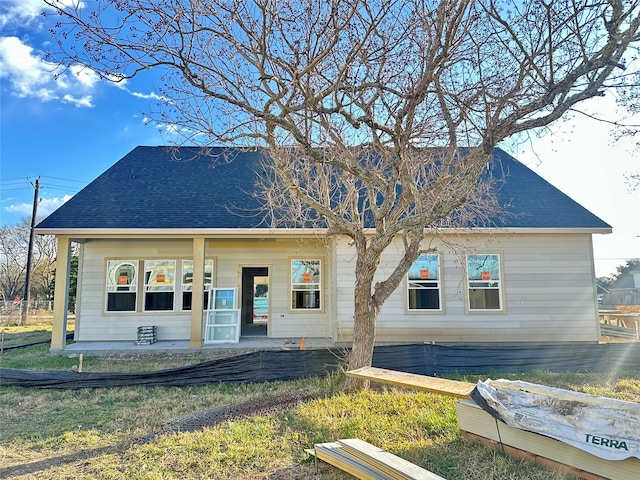 view of rear view of property