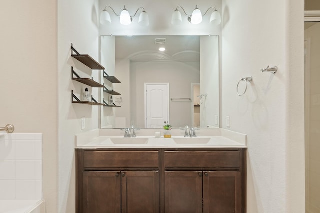 bathroom featuring vanity