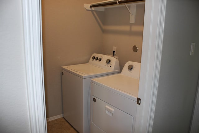 laundry area with washer and dryer