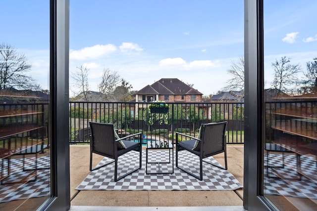 view of balcony