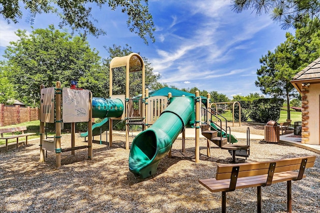 view of jungle gym