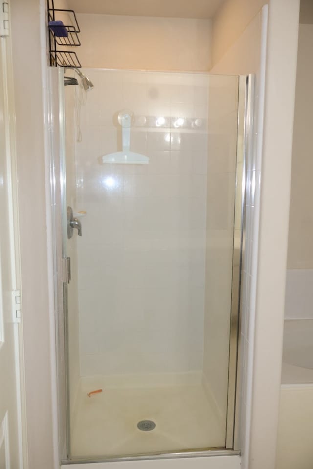 bathroom with walk in shower