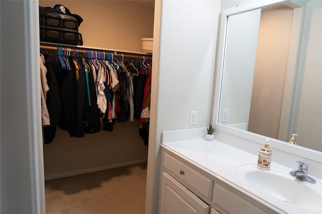 bathroom featuring vanity