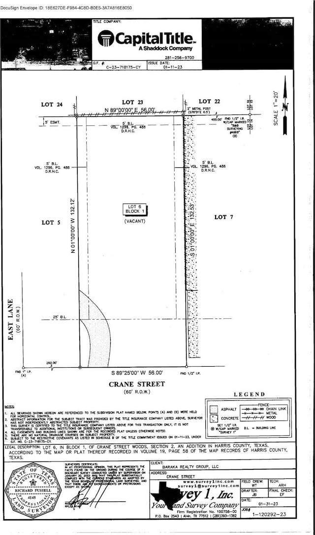 3611 Crane St, Houston TX, 77026 land for sale