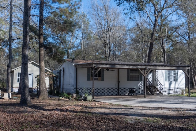 view of front of home