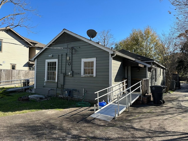 view of rear view of property