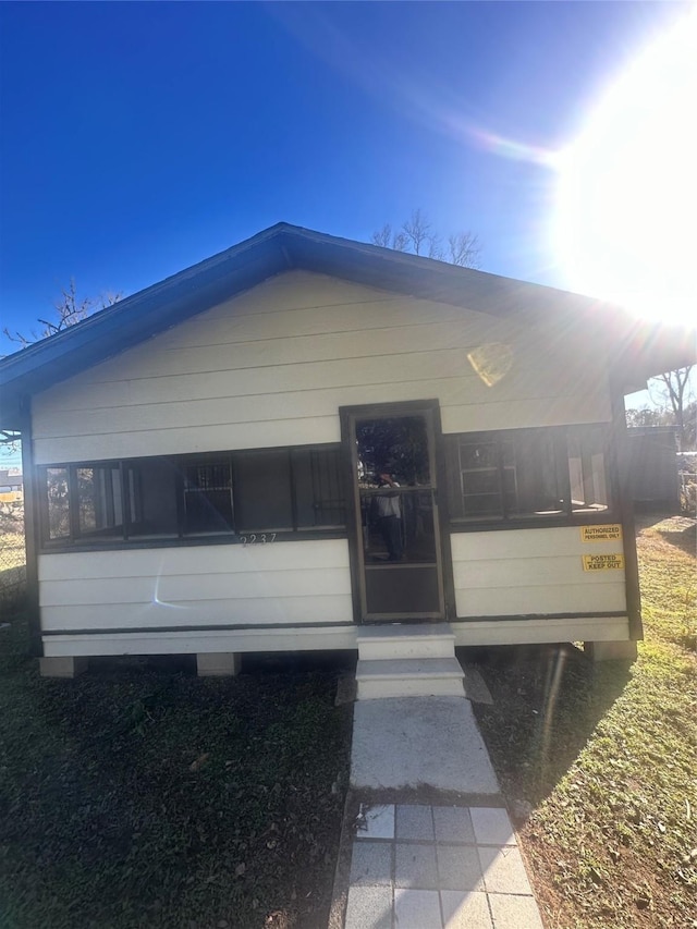 view of front of home