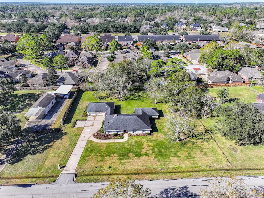 birds eye view of property