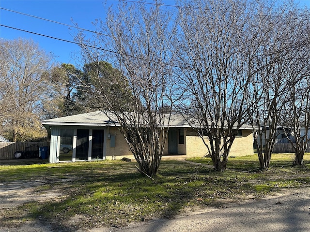 view of front of home