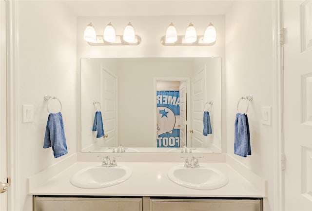 bathroom with vanity