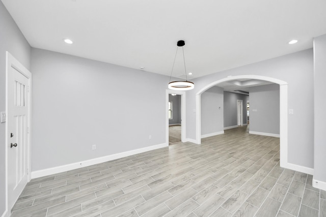 interior space featuring light wood-type flooring