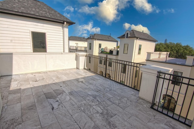 view of patio / terrace featuring a balcony